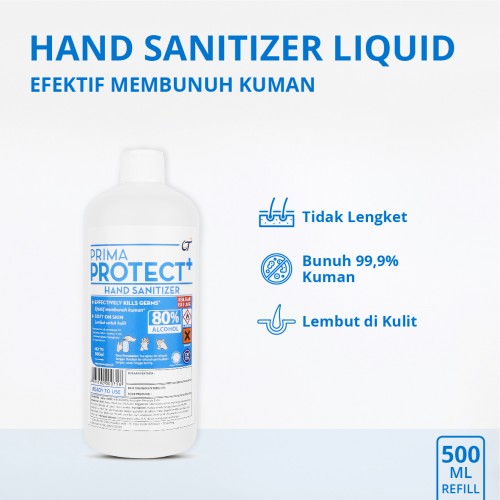 Prima Protect+ Hand Sanitizer 500ml (Refill)