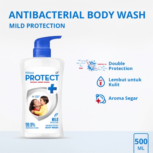 PRIMA PROTECT+ Antibacterial Body Wash Mild 500ML
