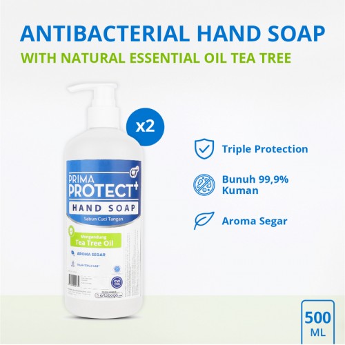 PRIMA PROTECT+ Hand Soap 500ml - Bundle 2 Pcs