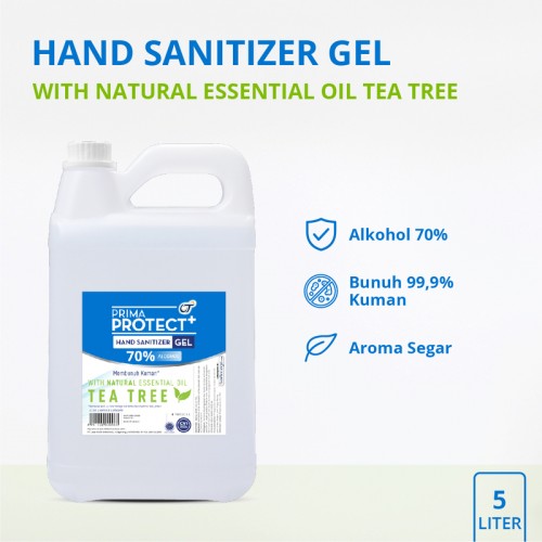 PRIMA PROTECT+ Hand Sanitizer Gel 5L - Tea Tree
