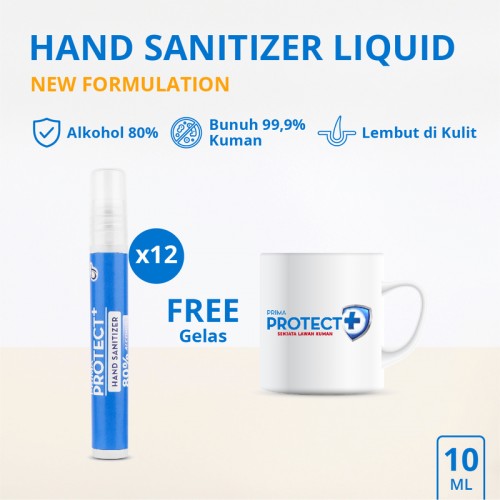 PRIMA PROTECT+ Hand Sanitizer New Formulation 10ml - Bundle 12 pcs