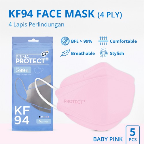 PRIMA PROTECT+ KF94 Face Mask - (1 Pack isi 5 Pcs) - 4ply